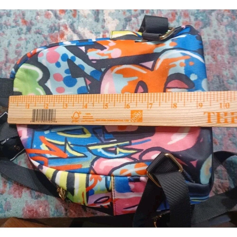 LD MINI Multicolor Geometric Print backpack